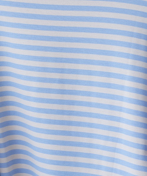 natural couture（ナチュラルクチュール）の「シンプルカラーボーダーT（Tシャツ/カットソー・レディース・サックスブルー/レンガ/ブラック/ピンク・FREE）」の12枚目の写真