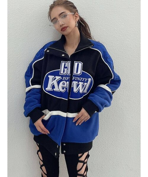 GYDA（ジェイダ）の「Kewl レーシング フリースブルゾン（ブルゾン・レディース・オフホワイト/ブラック・FREE）」の17枚目の写真