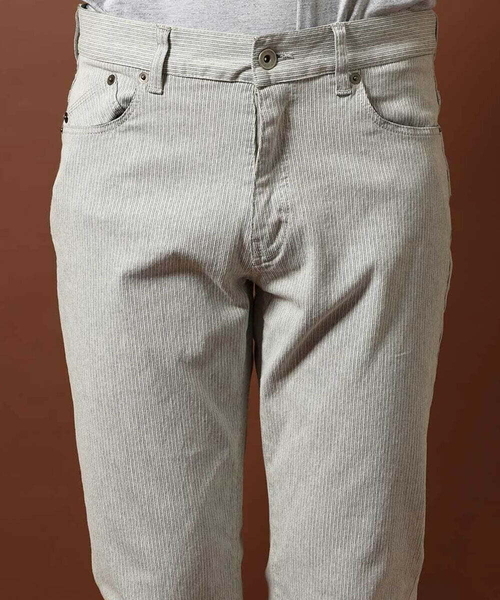 MK MICHEL KLEIN HOMME (エムケーミッシェルクランオム)の「ストライプ柄パンツ(スラックス・メンズ・ライトグレー/ダークグレー・SMALL/MEDIUM/LARGE/X-LARGE)」の7枚目の写真