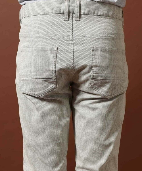 MK MICHEL KLEIN HOMME (エムケーミッシェルクランオム)の「ストライプ柄パンツ(スラックス・メンズ・ライトグレー/ダークグレー・SMALL/MEDIUM/LARGE/X-LARGE)」の8枚目の写真