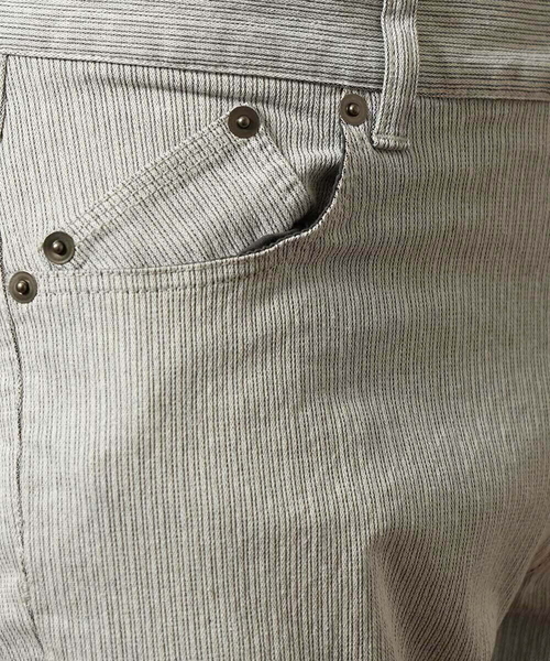 MK MICHEL KLEIN HOMME (エムケーミッシェルクランオム)の「ストライプ柄パンツ(スラックス・メンズ・ライトグレー/ダークグレー・SMALL/MEDIUM/LARGE/X-LARGE)」の9枚目の写真