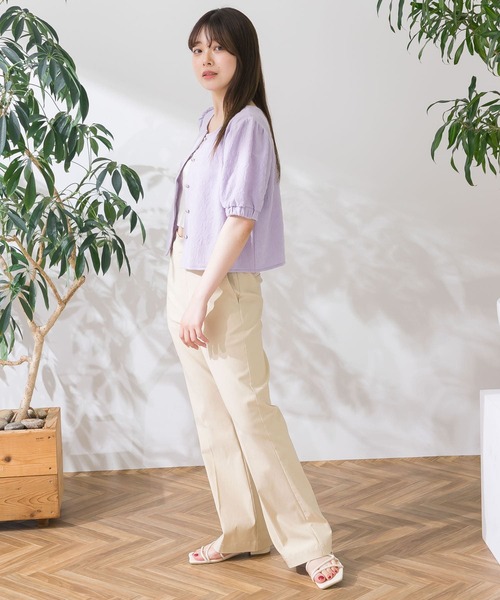 HEYUMM(ヘユム)の「2WAYジャガードレースカーディガン(カーディガン/ボレロ・レディース・ブラック/ミント/ラベンダー・ONE)」の14枚目の写真