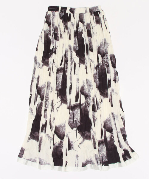 Lui's（ルイス）の「【22AW新色追加】アートプリントプリーツスカート（スカート・レディース・ブラック/アイボリー/ダークグレー・FREE）」の8枚目の写真