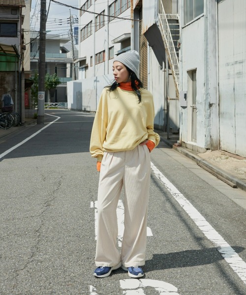 Auntie Rosa Holiday(アンティローザホリデー)の「ランダムコーデュロイタックワイドパンツ / サイズ展開あり(その他パンツ・レディース・ネイビー/アイボリー/イエロー・SMALL/MEDIUM)」の6枚目の写真
