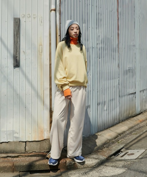 Auntie Rosa Holiday(アンティローザホリデー)の「ランダムコーデュロイタックワイドパンツ / サイズ展開あり(その他パンツ・レディース・ネイビー/アイボリー/イエロー・SMALL/MEDIUM)」の8枚目の写真