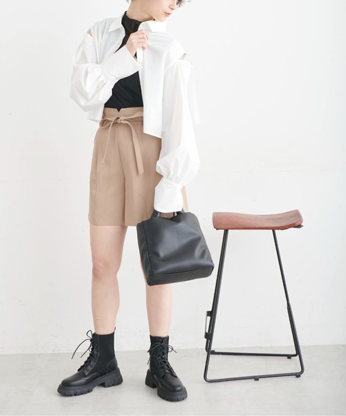 FREE'S MART(フリーズマート)の「◆レースアップブーツ(ブーツ・レディース・ブラック/ホワイト・MEDIUM/SMALL)」の17枚目の写真