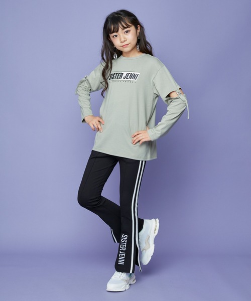 SISTER JENNI(SISTER JENNI)の「サイドスリットストレッチフレアパンツ(その他パンツ・キッズ・ブラック/ベージュ/カーキ・130cm/140cm/150cm/160cm)」の5枚目の写真
