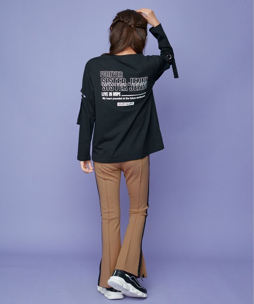 SISTER JENNI(SISTER JENNI)の「サイドスリットストレッチフレアパンツ(その他パンツ・キッズ・ブラック/ベージュ/カーキ・130cm/140cm/150cm/160cm)」の9枚目の写真