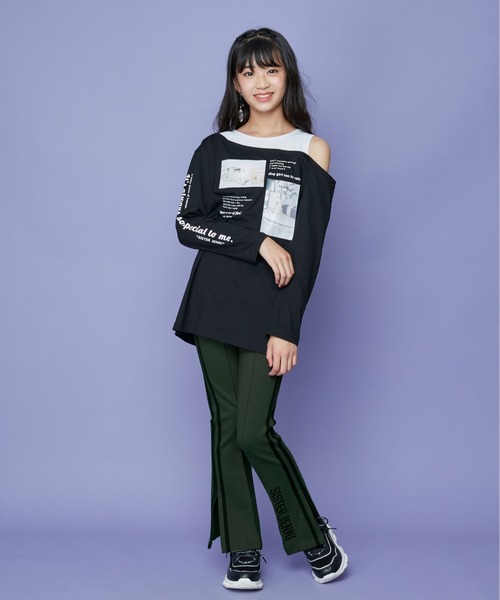 SISTER JENNI(SISTER JENNI)の「サイドスリットストレッチフレアパンツ(その他パンツ・キッズ・ブラック/ベージュ/カーキ・130cm/140cm/150cm/160cm)」の19枚目の写真