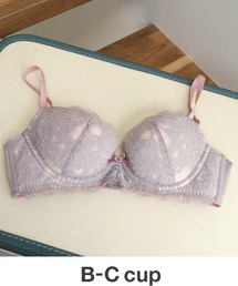 AMPHI（アンフィ）の「AMPHI｢すっきり着やせブラ｡#BRAsh UP｣花柄×ラッセルレース　ブラジャー　B-Ccup（ブラジャー）」