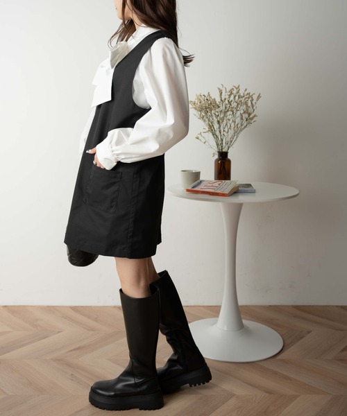 WEGO（ウィゴー）の「WEGO/ベストミニワンピース（ワンピース・レディース・ブラック・FREE）」の9枚目の写真