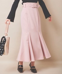 【WEB限定】バックルベルト付きロングスカート