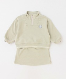 petit main（プティマイン）の「【リンク】ハーフジップセットアップ（アンサンブル・キッズ）」