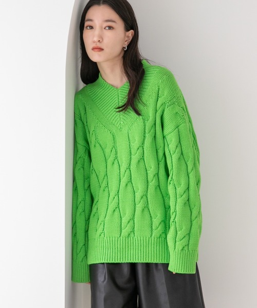 LOWRYS FARM（ローリーズファーム）の「ケーブルアサVニット 294861