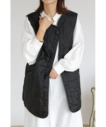 &. NOSTALGIA | 【ZOZO限定】キルティングアシンメトリーベスト【2022AW新作】(ベスト)