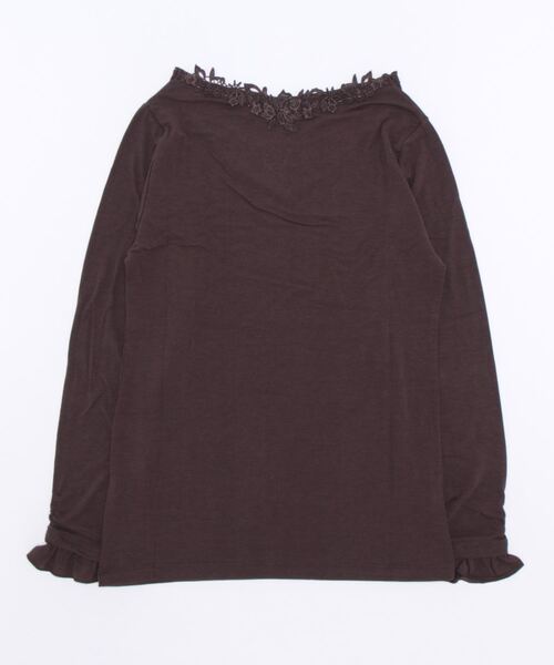axes femme(アクシーズファム)の「モチーフレースインナー(Tシャツ/カットソー・レディース・ブラック/ピンク/キナリ/ダークブラウン/ブルー・FREE)」の6枚目の写真