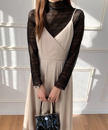 ECLIN | バックリボンAラインフレアワンピース(ワンピース)