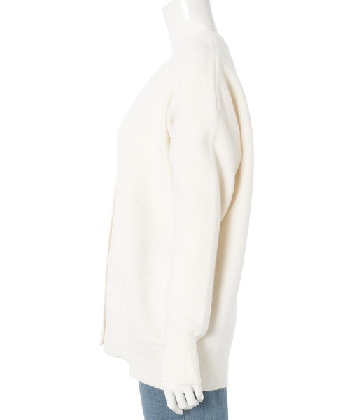 fifth（フィフス）の「金ボタンハイゲージニットカーディガン（カーディガン/ボレロ・レディース・モカ/オフホワイト/ブラック・S/M）」の7枚目の写真