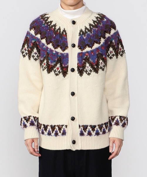 Coohem（コーヘン）の「COOHEM | ノルディックニットカーディガン MEN（カーディガン/ボレロ・メンズ・ホワイト系その他/ブラック系その他・MEDIUM/LARGE）」の10枚目の写真