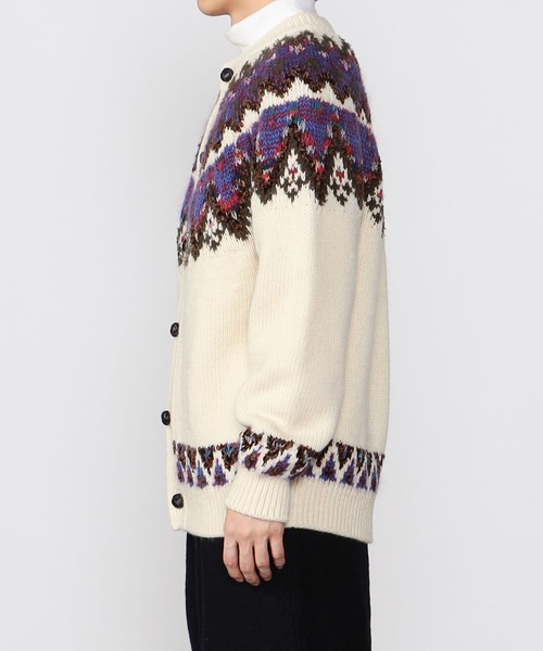 Coohem（コーヘン）の「COOHEM | ノルディックニットカーディガン MEN（カーディガン/ボレロ・メンズ・ホワイト系その他/ブラック系その他・MEDIUM/LARGE）」の11枚目の写真