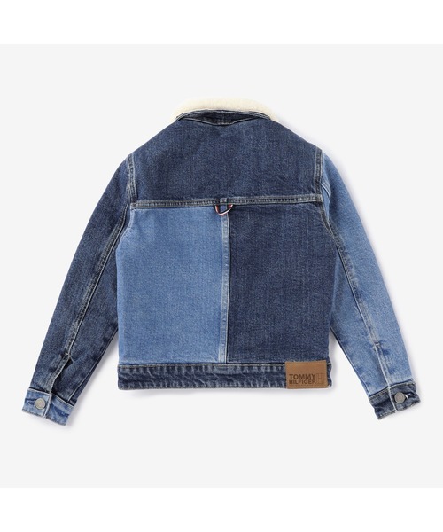 TOMMY HILFIGER(トミーヒルフィガー)の「カラーブロックシェルパトラッカージャケット(デニムジャケット・キッズ・ブルー・90cm/120cm/110cm/100cm)」の3枚目の写真