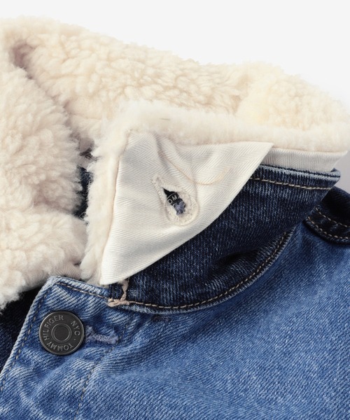 TOMMY HILFIGER(トミーヒルフィガー)の「カラーブロックシェルパトラッカージャケット(デニムジャケット・キッズ・ブルー・90cm/120cm/110cm/100cm)」の5枚目の写真