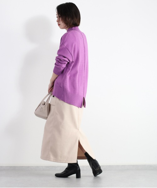 cepo(セポ)の「カットメルトン クライミングスカート(スカート・レディース・オリーブ/オフホワイト・M)」の8枚目の写真