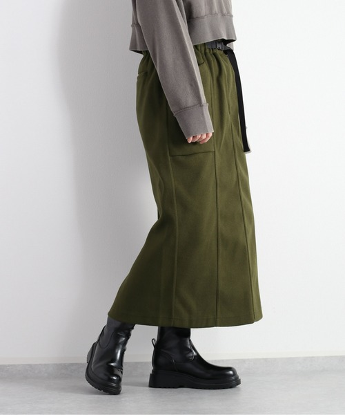 cepo(セポ)の「カットメルトン クライミングスカート(スカート・レディース・オリーブ/オフホワイト・M)」の18枚目の写真