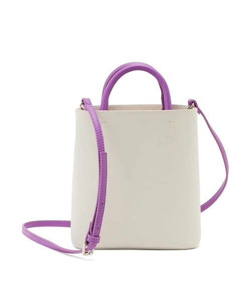 ADAM ET ROPE'（アダムエロペ）の「ダブルポケット2WAYバッグ（ショルダーバッグ・レディース・ブラック/グレー/オフホワイト/サックスブルー・FREE）」の22枚目の写真