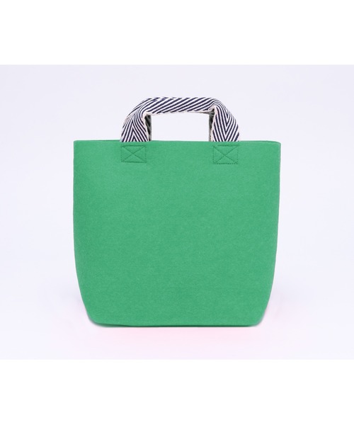 hint hint（ヒントヒント）の「hint hint フェルトバッグS（トートバッグ・レディース・イエロー/グリーン/レッド/ブルー/グレー・FREE）」の3枚目の写真