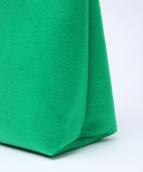 hint hint（ヒントヒント）の「hint hint フェルトバッグS（トートバッグ・レディース・イエロー/グリーン/レッド/ブルー/グレー・FREE）」の8枚目の写真