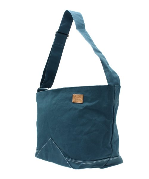 COSSHI（コッシ）の「COSSHI PARAFFIN CANVAS SHOULDER（ショルダーバッグ・メンズ・グレー/ブルー/イエロー・FREE）」の4枚目の写真