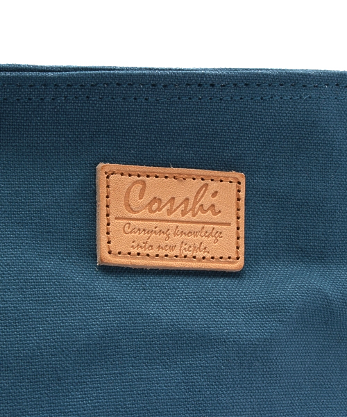 COSSHI（コッシ）の「COSSHI PARAFFIN CANVAS SHOULDER（ショルダーバッグ・メンズ・グレー/ブルー/イエロー・FREE）」の6枚目の写真