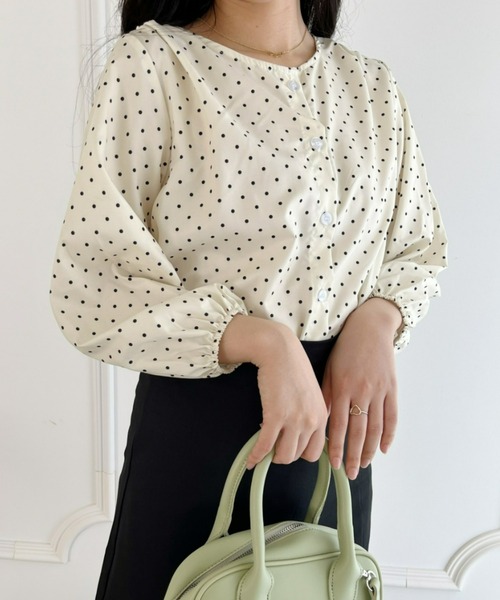 soor ploom ドット ブラウス 6y 新品 soor ploom ドット ブラウス 6y