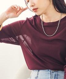 hunch（ハンチ）の「クルーネック シアートップス（Tシャツ/カットソー）」