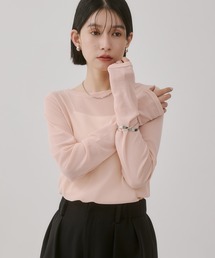 hunch（ハンチ）の「クルーネック シアートップス（Tシャツ/カットソー）」