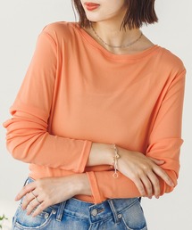 クルーネック シアートップス