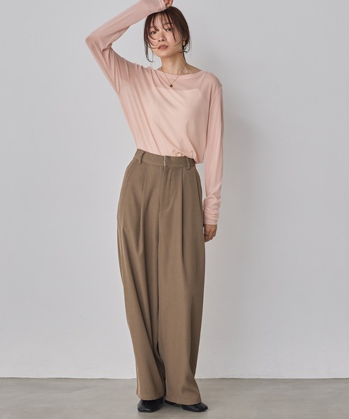 クルーネック シアートップス（Tシャツ/カットソー）｜hunch（ハンチ