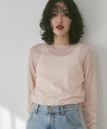 hunch（ハンチ）の「クルーネック シアートップス（Tシャツ/カットソー）」