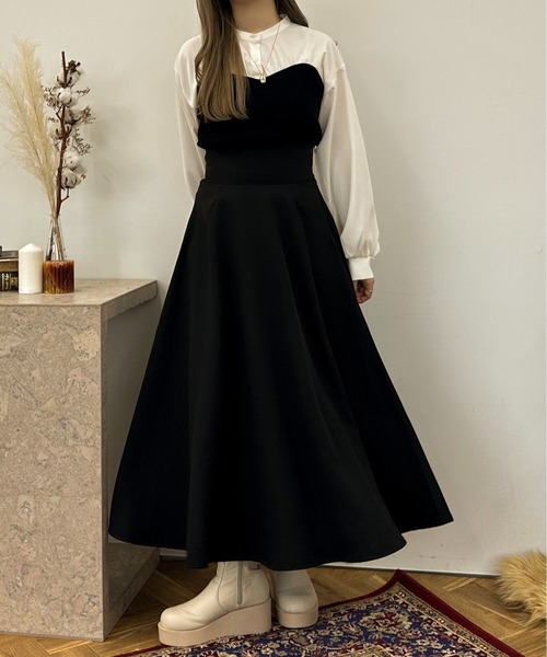 apres jour clair(アプレジュールクレア)の「【apres jour clair】ドッキングトップス【ZOZOTOWN限定アイテム】(ニット/セーター・レディース・モカ/ブラック/ダークブラウン・X-LARGE/フリー)」の13枚目の写真