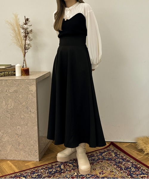 apres jour clair(アプレジュールクレア)の「【apres jour clair】ドッキングトップス【ZOZOTOWN限定アイテム】(ニット/セーター・レディース・モカ/ブラック/ダークブラウン・X-LARGE/フリー)」の17枚目の写真