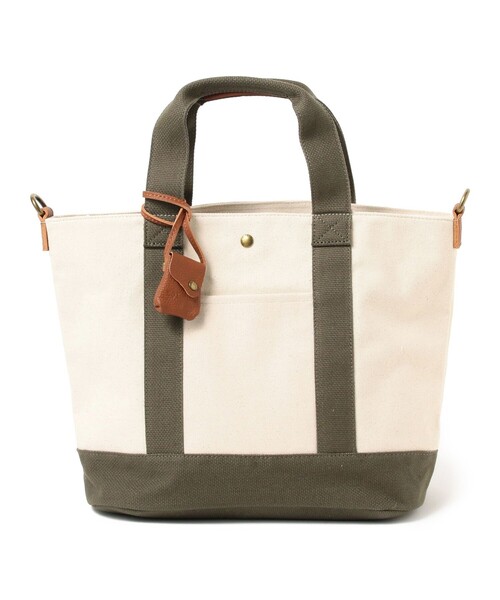 Ray BEAMS（レイビームス）の「toleur × Ray BEAMS / キャンバス メッシュ トートバッグ（トートバッグ・レディース・ブラック/オリーブ・ONE SIZE）」の17枚目の写真