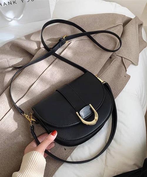 pumpkin port(パンプキンポート)の「2WAY ゴールドD管 ショルダーBAG(ショルダーバッグ・レディース・キャメル/ホワイト/ブラック・FREE)」の15枚目の写真