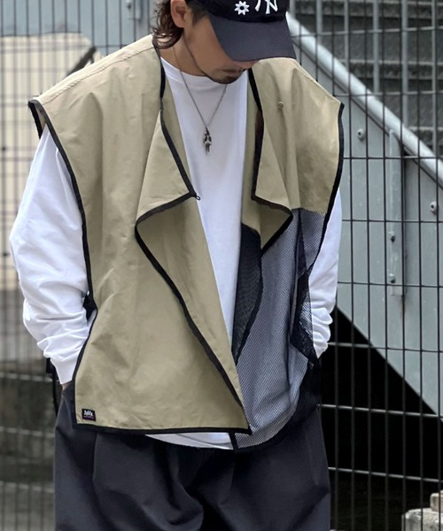 Java(ジャバ)の「《JaVa ジャバコラボ》1枚で七変化!マルチウェイ異素材ドッキングベスト(ベスト・レディース・ネイビー/カーキ/ブラック・X-LARGE/MEDIUM/LARGE)」の20枚目の写真