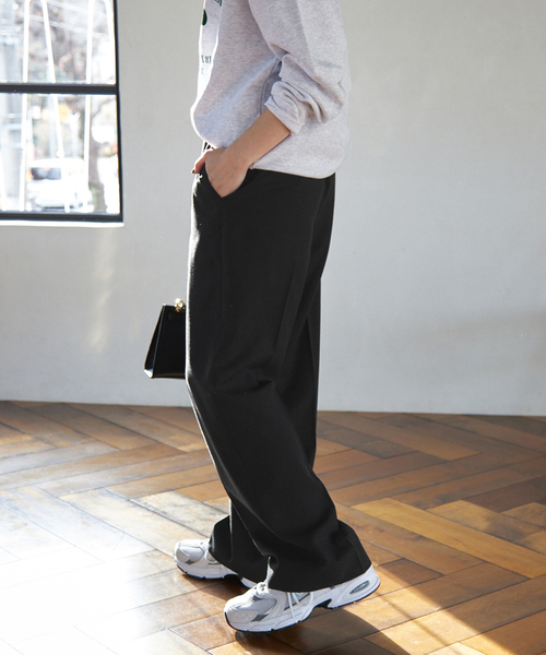 SLOBE IENA（スローブイエナ）の「リネン混ストレートパンツ
