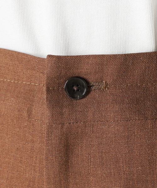 SLOBE IENA リネン混ストレートパンツ　38 SLOBE IENA（スローブイエナ）の「リネン混ストレートパンツ