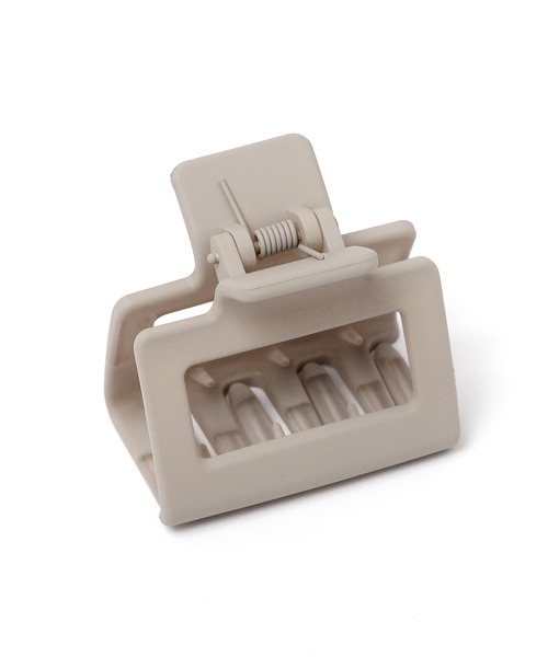 LEPSIM（レプシィム）の「スクエアミニバンスクリップ　186723（バレッタ/ヘアクリップ・レディース・グリーン/アイボリー/ベージュ系その他・ONE SIZE）」の2枚目の写真