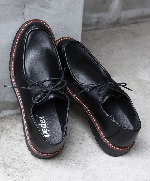 Dedes(デデス)の「ローカットレースアップシューズ(ドレスシューズ・メンズ・ブラック系1/ブラック/ブラック系2・42/44/43/40/41)」の3枚目の写真