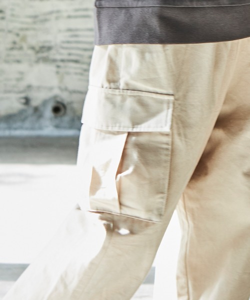 PAIRMANON STREET（ペアマノンストリート）の「【PAIRMANON STREET】ユニセックスワイドシルエットポケット付きカーゴパンツ（その他パンツ・キッズ・パープル/ブラック/ベージュ/カーキ・160/110/120/140/90/100/130/150）」の16枚目の写真