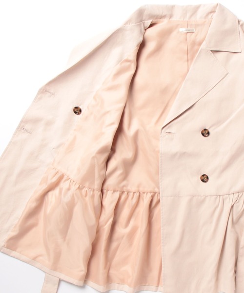 apres jour（アプレジュール）の「ショートティアードトレンチコート【ZOZOTOWN限定アイテム】（トレンチコート・レディース・ライトベージュ/ピンクベージュ/ブラック/アイボリー・フリー/X-LARGE）」の7枚目の写真